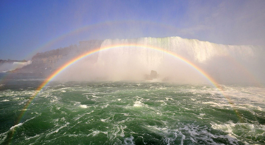 Double Spray Rainbow Niagara Falls